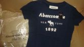 Camiseta Abercrombie feminina Azul