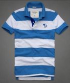 Polo Abercrombie azul e branca